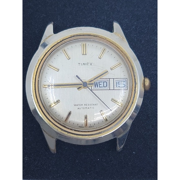 Timex Accessories - Vintage Timex Automatic Wrist Watch Month Day Window Working Condition No Band